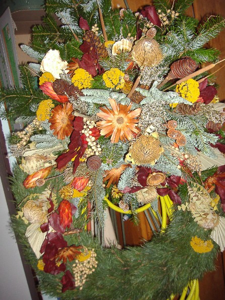 Trockengesteck für Beerdigung